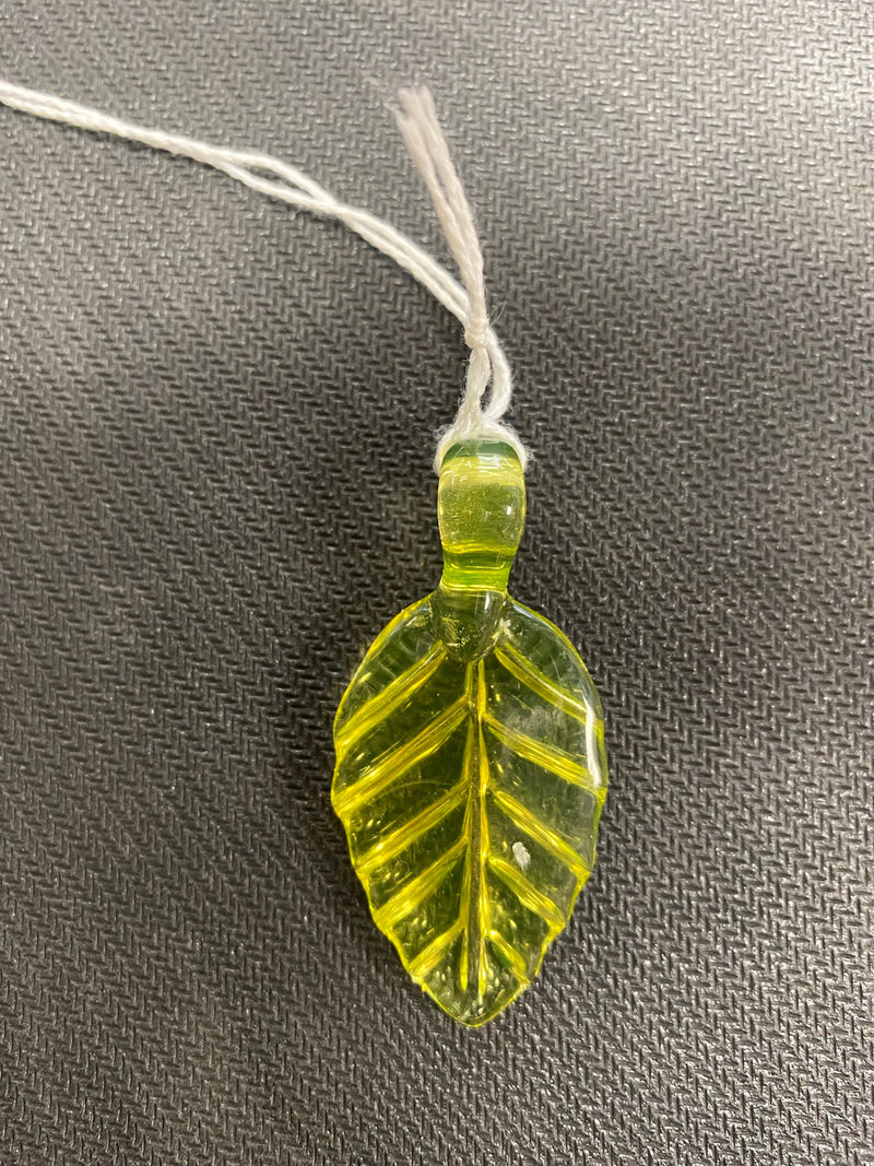 Glass Leaf Pendant
