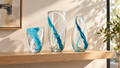 how to display glass art collection