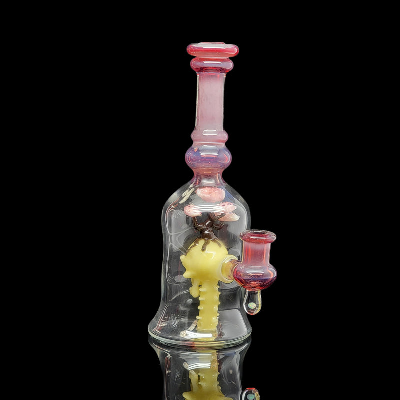 Bonsai Skull In Bottle Rig By Ras Glass